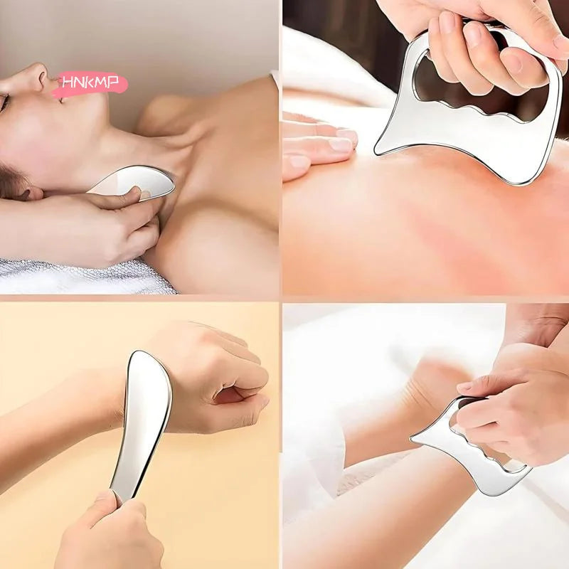 Stainless Steel Gua Sha Fascia Scraping Massage Tool | HNKMP Fascia Scraping Tool QXL
