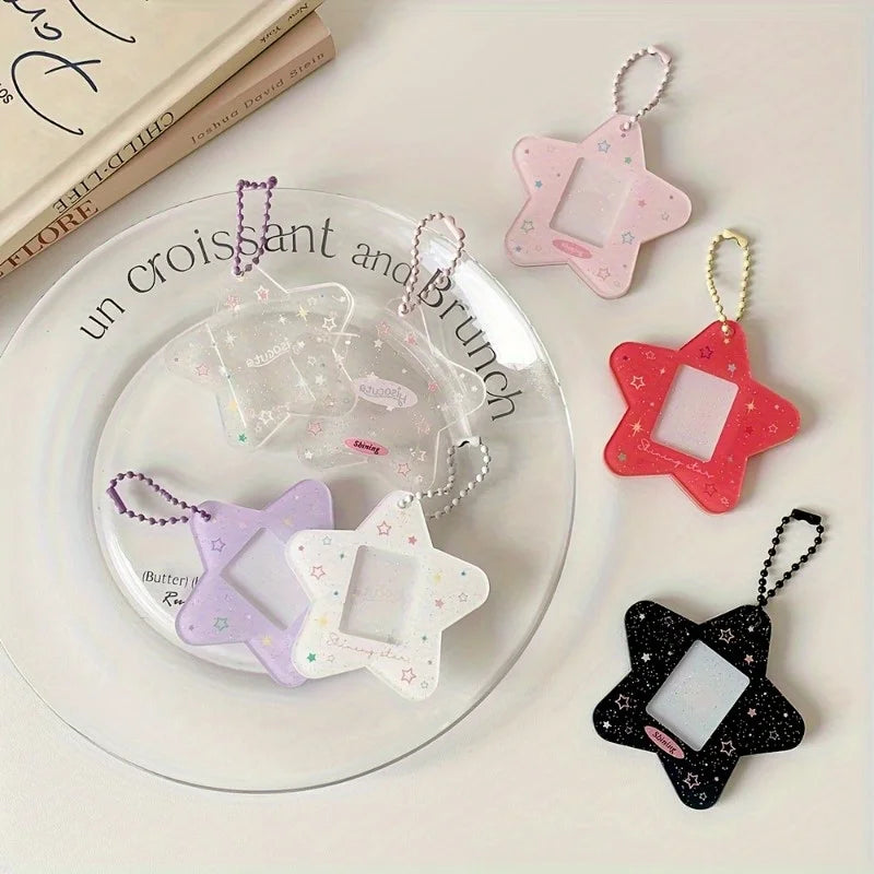 EVA Star-Shaped Card Holder | Transparent Photo & ID Pouch Card Holder Case QXL