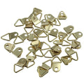 20-Pack Brass D-Ring Picture Frame Wall Mount Hooks & Hangers Picture Frame Hooks QXL Default Title