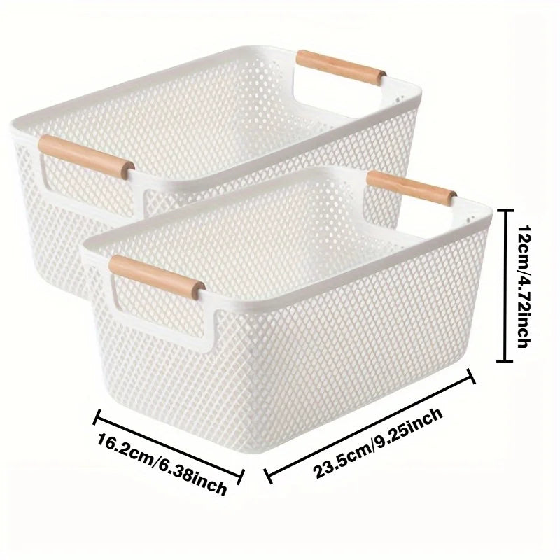 Hollow Plastic Storage Basket | Kitchen, Bathroom & Bedside Storage Basket QXL