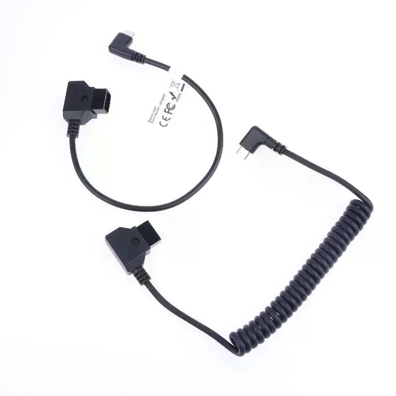 D-Tap to USB-C Power Cable for V-Mount Battery | 1–3ft Power Supply Cable QXL