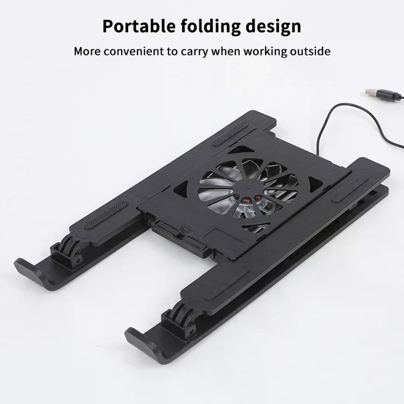 Foldable Laptop Cooling Pad with Fan & Elevated Stand Laptop Cooling Stand QXL
