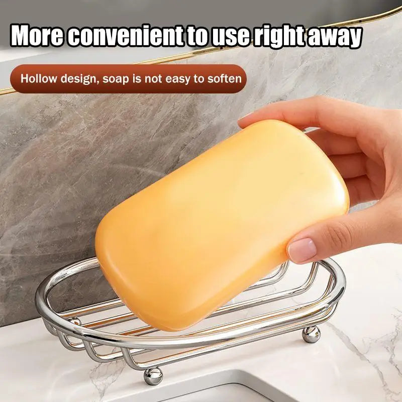 Stainless Steel Soap Dish Rack | Rustproof Drain Holder Soap Dish Rack QXL