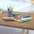 1:12 Dollhouse Miniature Pen Holder & 6 Colored Pencils Set Dollhouse Miniature Set QXL Default Title