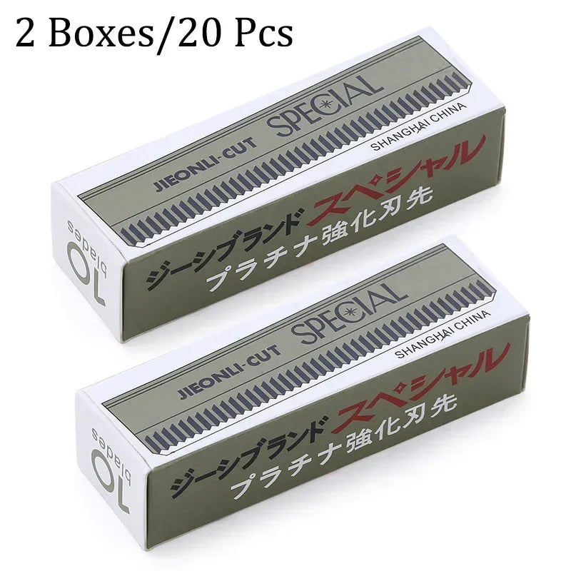 20-Pack Stainless Steel Eyebrow Razors & Face Hair Shavers Eyebrow Razor Set QXL M83 20Pcs