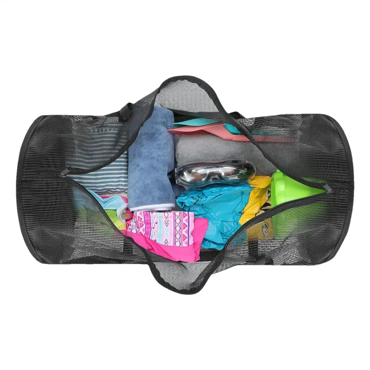 Large Foldable Mesh Dive Bag | Snorkel & Water Sports Duffle Mesh Sports Duffle Bag QXL