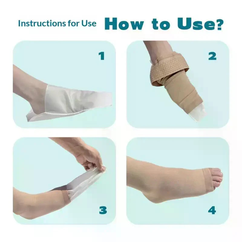 Open Toe Compression Sock Aid & Stocking Applicator | 1–4 Pk Sock Aid Tool QXL