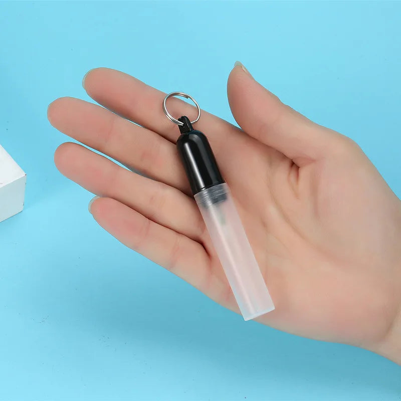 Mini Refillable Perfume Spray Bottle 3ml 5ml with Key Ring Perfume Atomiser QXL