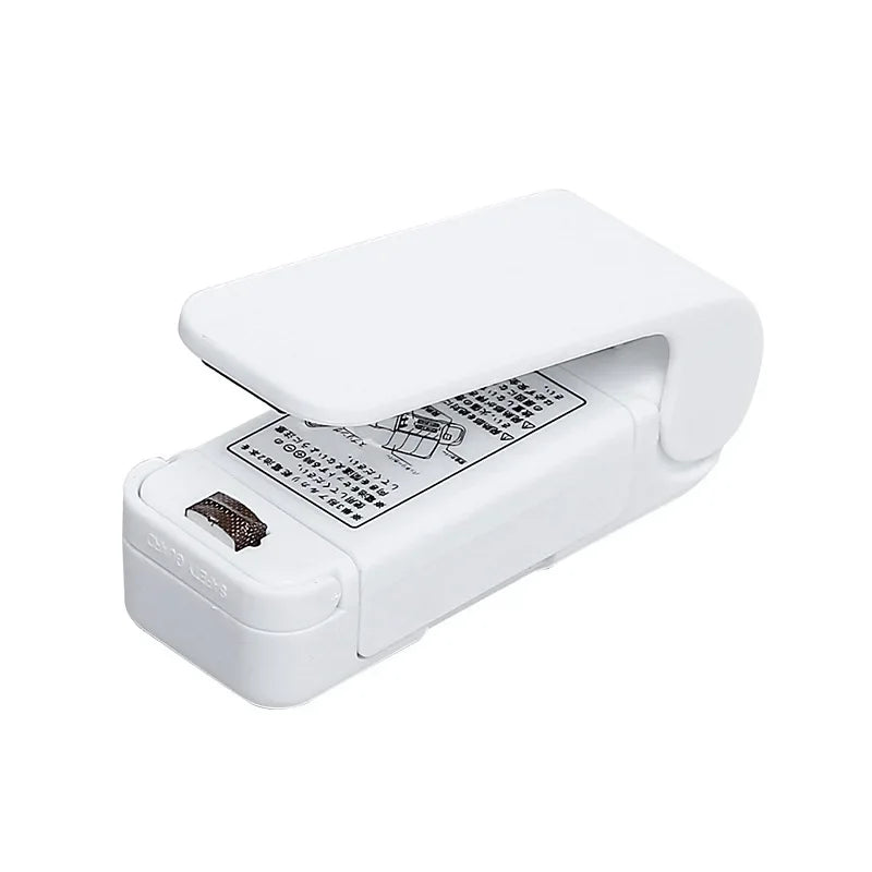Mini Portable Heat Bag Sealer | Thermal Food Bag Sealing Machine Bag Sealing Machine QXL B400White No battery