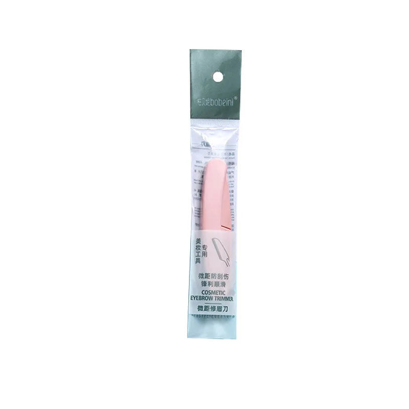 Portable Foldable Eyebrow Trimmer & Facial Shaver – 1 or 3 Pack Eyebrow Trimmer QXL 1PC-Pink OPP