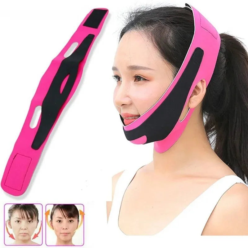 V-Line Elastic Face Slimming Bandage & Chin Contouring Belt Face Slimming Bandage QXL