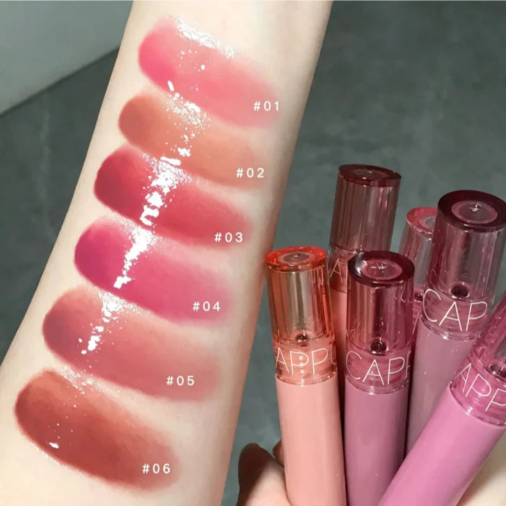 Cappuvini Jelly Mirror Lip Gloss | Moisturizing High-Shine Lip Gloss QXL