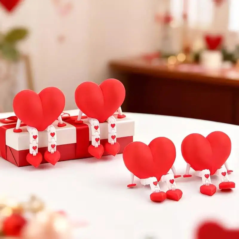3D Printed Heart Ornament | Desktop & Hallway Decor Gift Decorative Ornament QXL