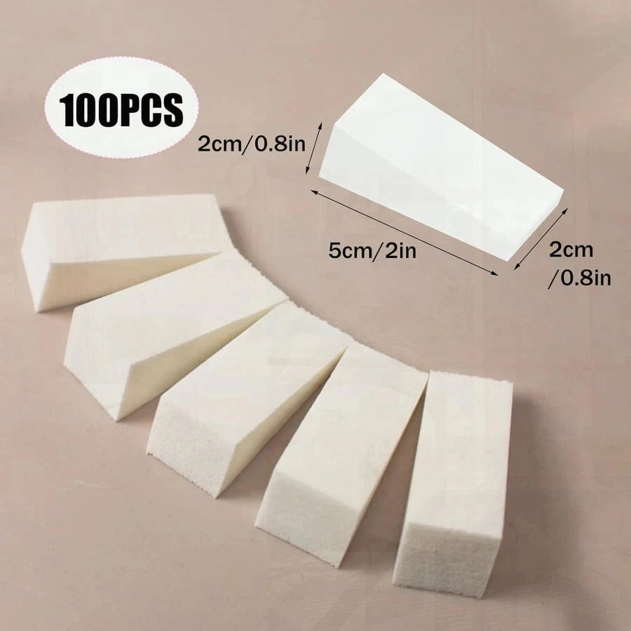 Wedge Makeup Sponges for Foundation & Blending | 20/60/100 Pack Makeup Sponge Set QXL