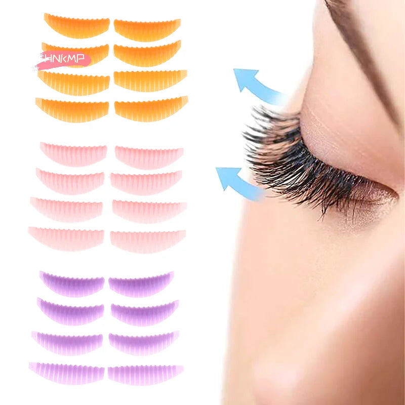 4-Pair Reusable Silicone Eyelash Lifting Pads for 3D Lash Curl Lash Lifting Pads QXL
