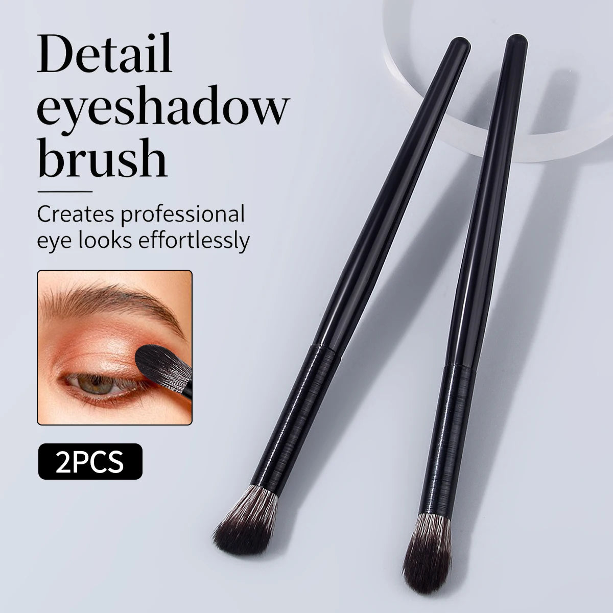 KOSSHOW 2-Piece Eyeshadow Brush Set | Soft Gradient Blending Eyeshadow Brush Set QXL