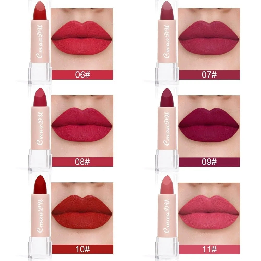 15-Color Matte Velvet Lipstick | Waterproof Long-Lasting Matte Lipstick QXL