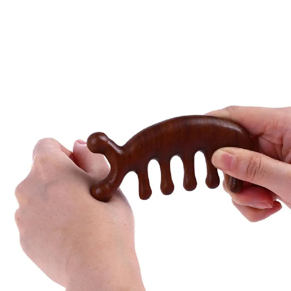 Wide Tooth Resin Scalp Massage Comb | Anti-Static Head Scraper Scalp Massage Comb QXL