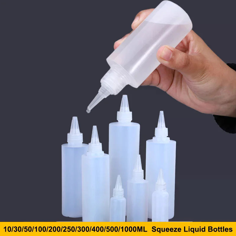 Empty Plastic Squeeze Dropper Bottles with Screw Cap 10–1000ml Squeeze Dropper Bottle QXL