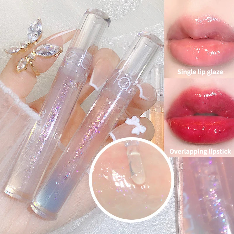 MAXFINE Pearlescent Glitter Lip Gloss | Hydrating & Plumping Glitter Lip Gloss QXL