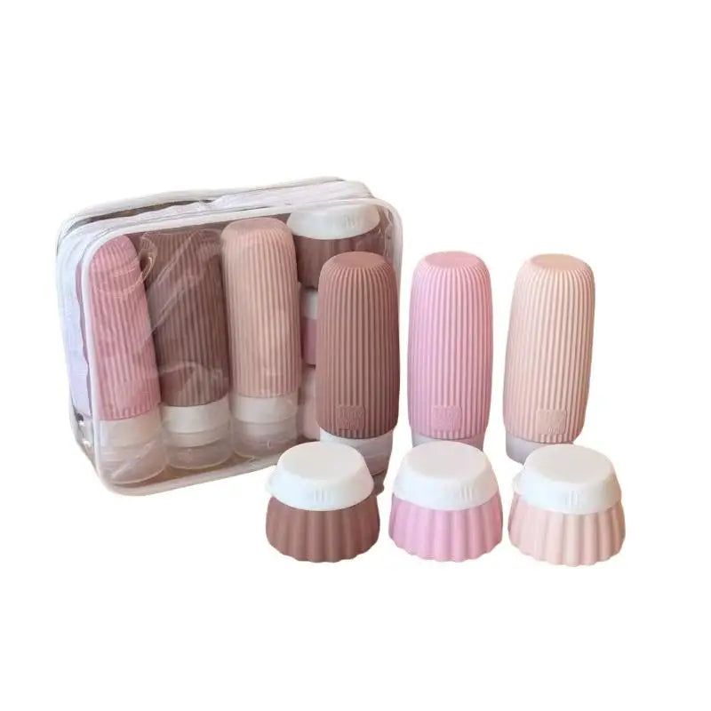 Silicone Travel Toiletry Bottle Set | Leak-Proof, Reusable Travel Bottle Set QXL