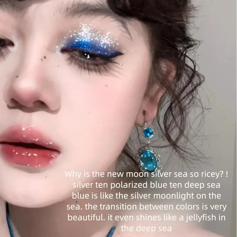 Moonset Blue Sea Chameleon Eyeshadow | Shimmer Gradient Eyeshadow QXL