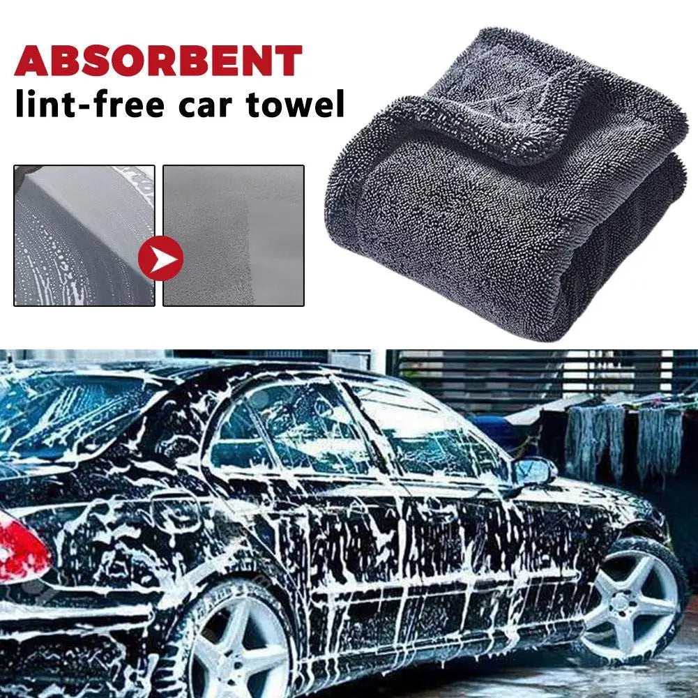 Premium Microfiber Car Drying Towel 60×90cm 1200gsm Car Drying Towel QXL