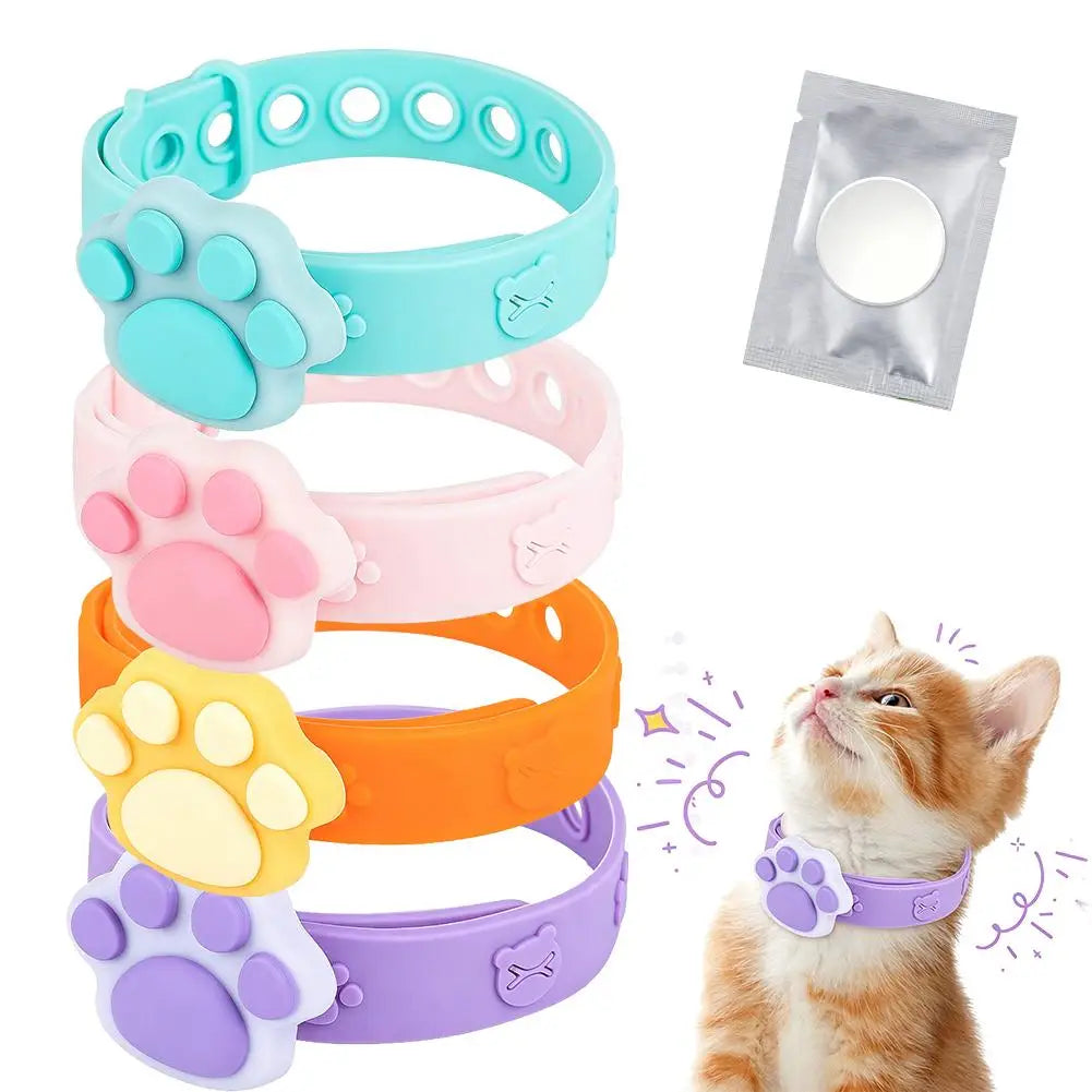 Adjustable Waterproof Pet Collar with Essential Oil Pad | Cat & Dog Pet Collar QXL
