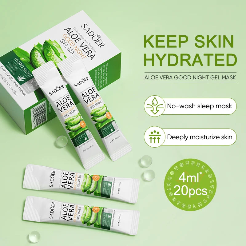 SADOER Sleeping Face Mask 20-Pack | Hydrating Overnight Cream Sleeping Face Mask QXL