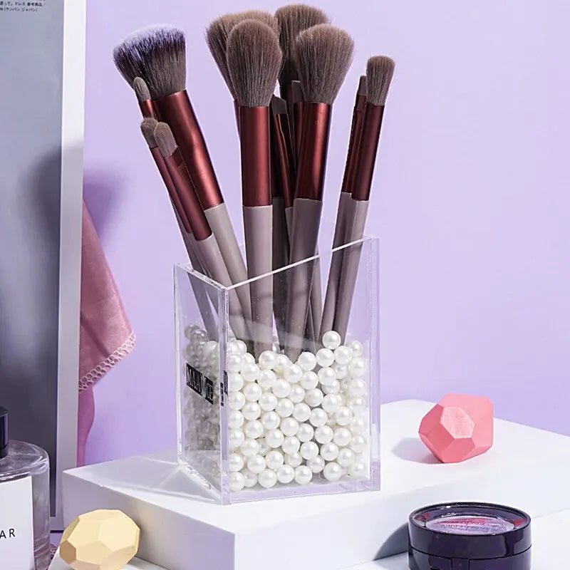 13-Piece Makeup Brush Set | Foundation, Eyeshadow & Blush Makeup Brush Set QXL