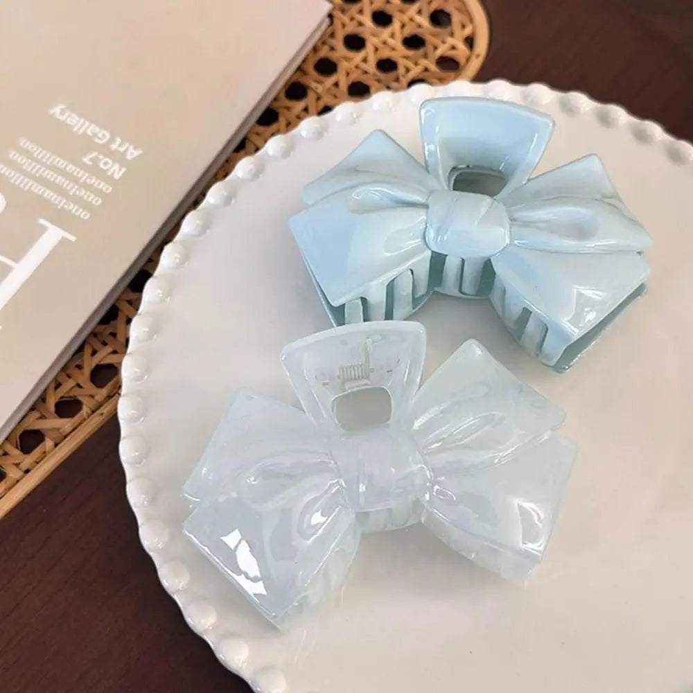 Star Bow Shark Hair Clip | Acrylic Jelly Color Hairpin Hair Clip QXL