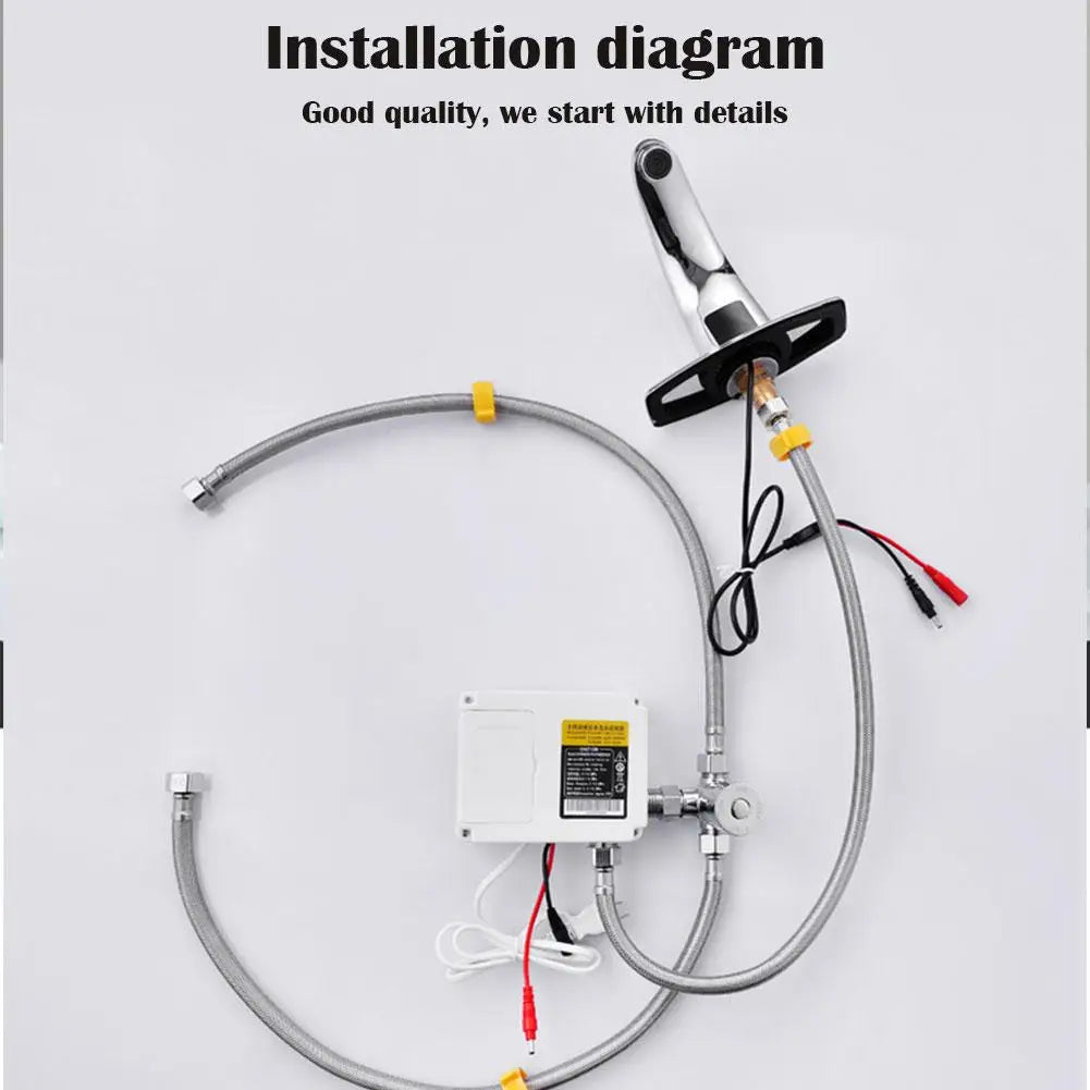 Touchless Sensor Faucet | Automatic Infrared Basin Tap Sensor Basin Faucet QXL