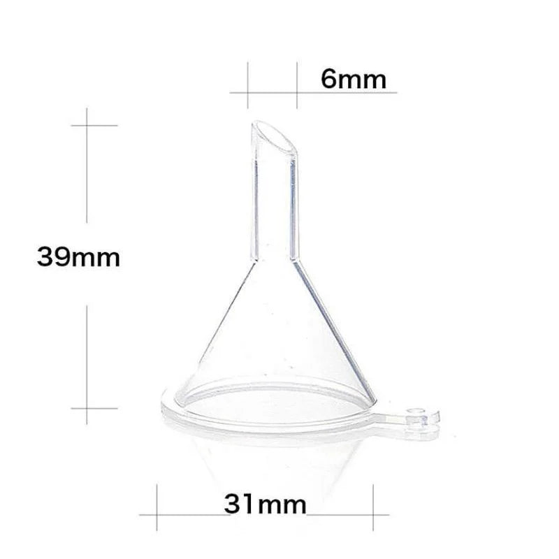 Mini Plastic Funnels for Travel Bottles – Perfume & Liquid Refill Travel Funnel Set QXL 1 pc