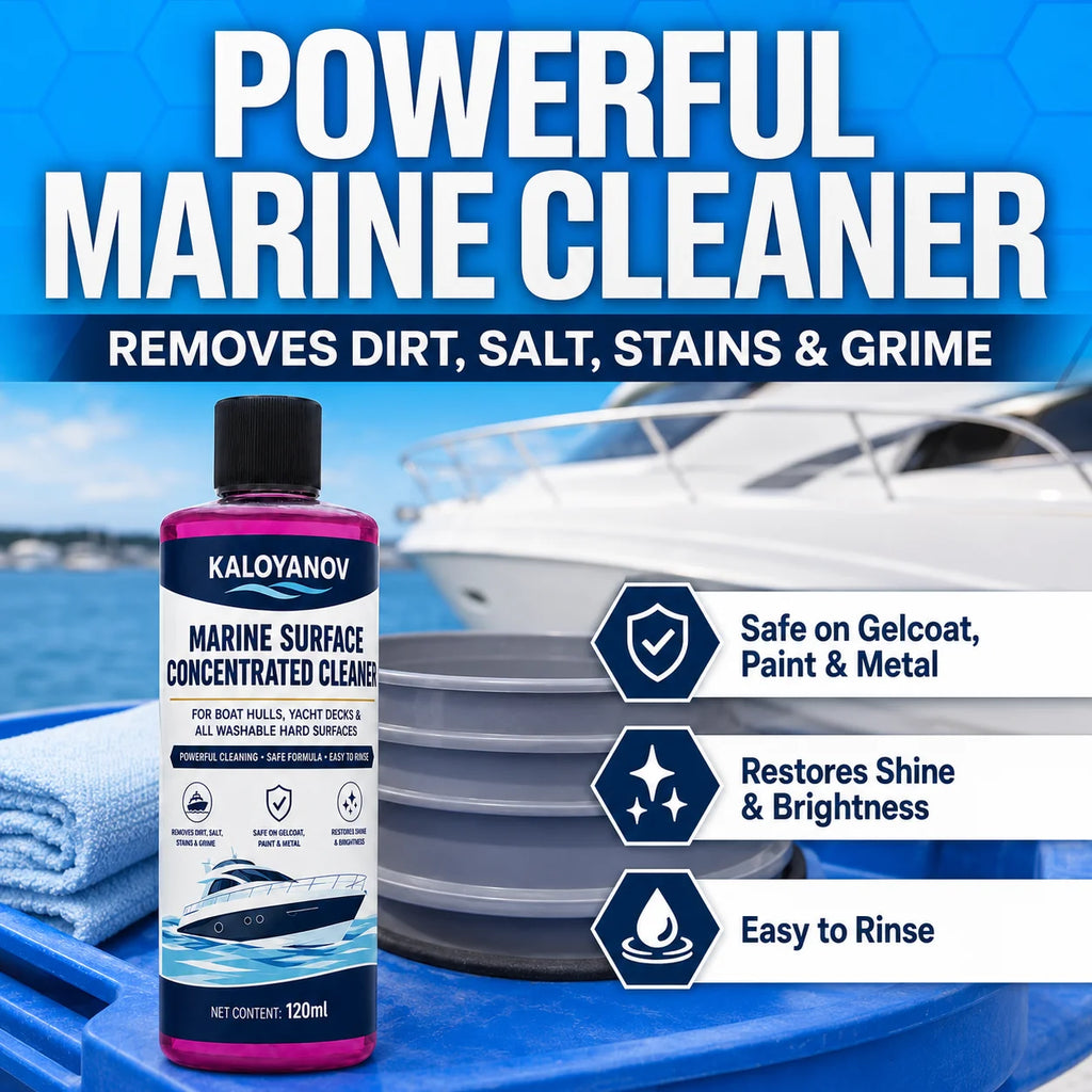 KALOYANOV 120ml Marine Cleaner 1:100 – Boat Hull & Yacht Deck Marine Surface Cleaner QXL