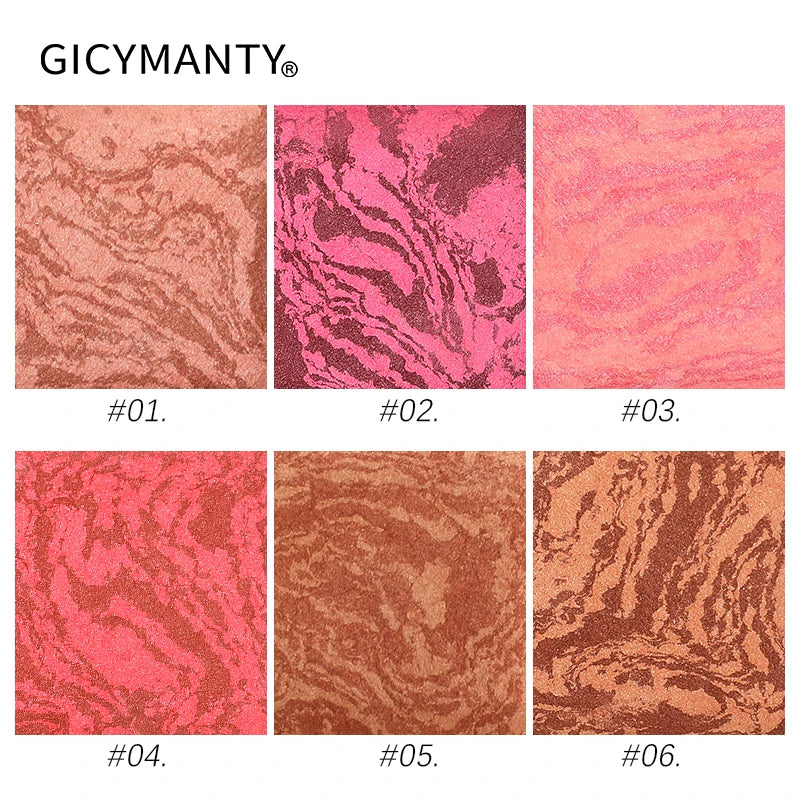 GICYMANTY Shimmer Baked Blush – Multi-Use Cheek & Eye Glow Baked Blush QXL