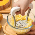 Manual Potato Masher & Vegetable Crusher – Durable PP Tool Potato Masher QXL WHITE
