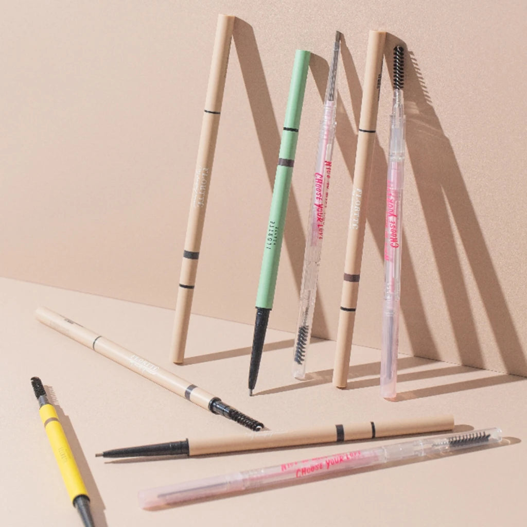 Flortte Superfine Double-Head Eyebrow Pencil | Waterproof Eyebrow Pencil QXL