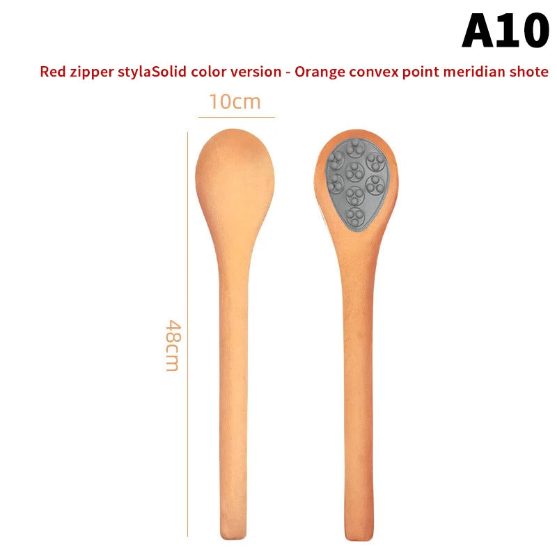 Extended Back Massage Hammer | Velvet Meridian Beat Stick Manual Body Massager QXL A10