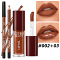 Velvet Matte Lip Liner & Glossy Hydrating Lip Oil Set – 2 Pcs Lip Makeup Set QXL 0203