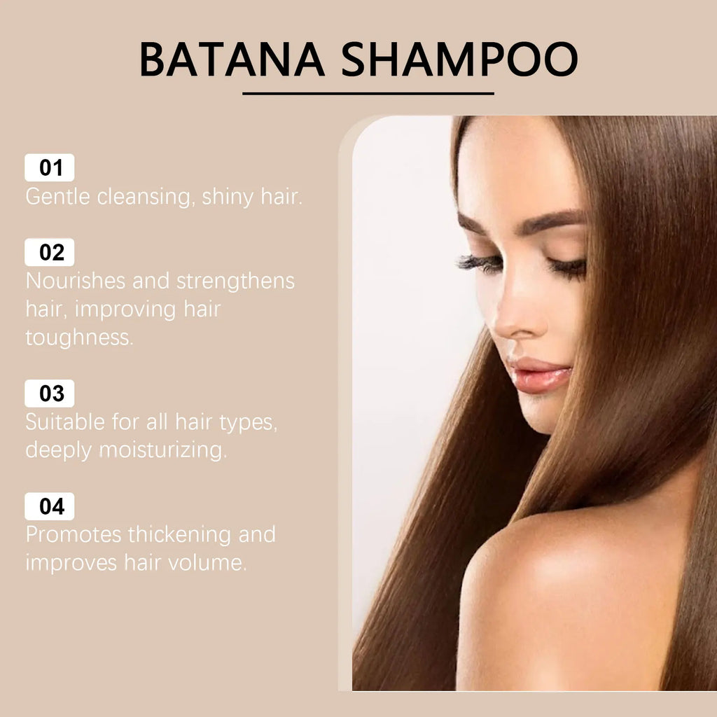 HOEGOA Batana Oil Shampoo | Deep Cleanse & Volumize 100ml Nourishing Shampoo QXL