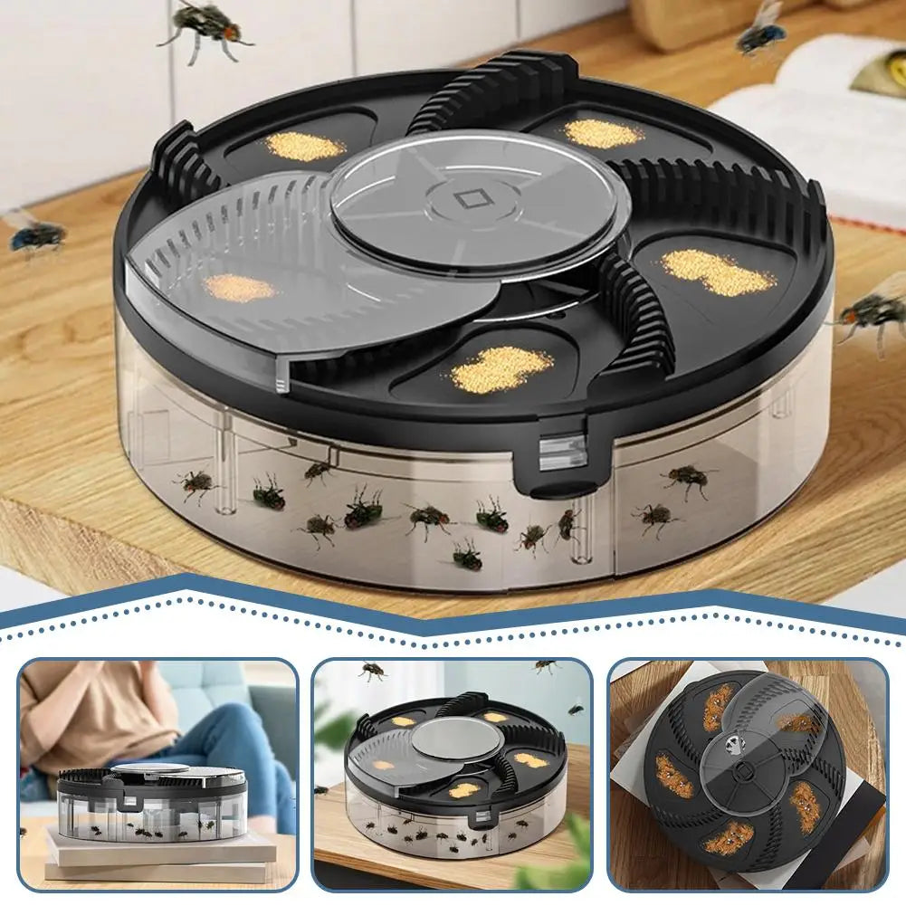 USB Electric Fly Trap – Silent Rotating Insect Catcher Electric Fly Trap QXL