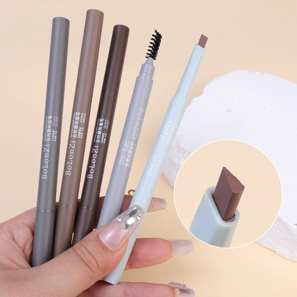 Double-Ended Triangle Eyebrow Pencil – Waterproof & Precise Eyebrow Pencil QXL