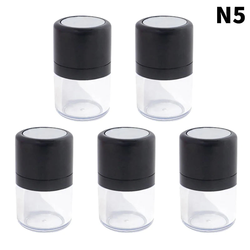 Empty Loose Powder Jar with Puff & Mirror | Travel Makeup Loose Powder Jar QXL N5