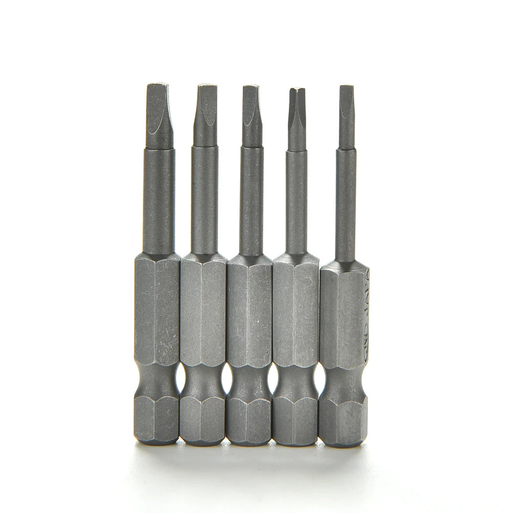 5-Pack Magnetic Triangle Screwdriver Bits S2 Steel 1/4" Hex 50mm Screwdriver Bit Set QXL