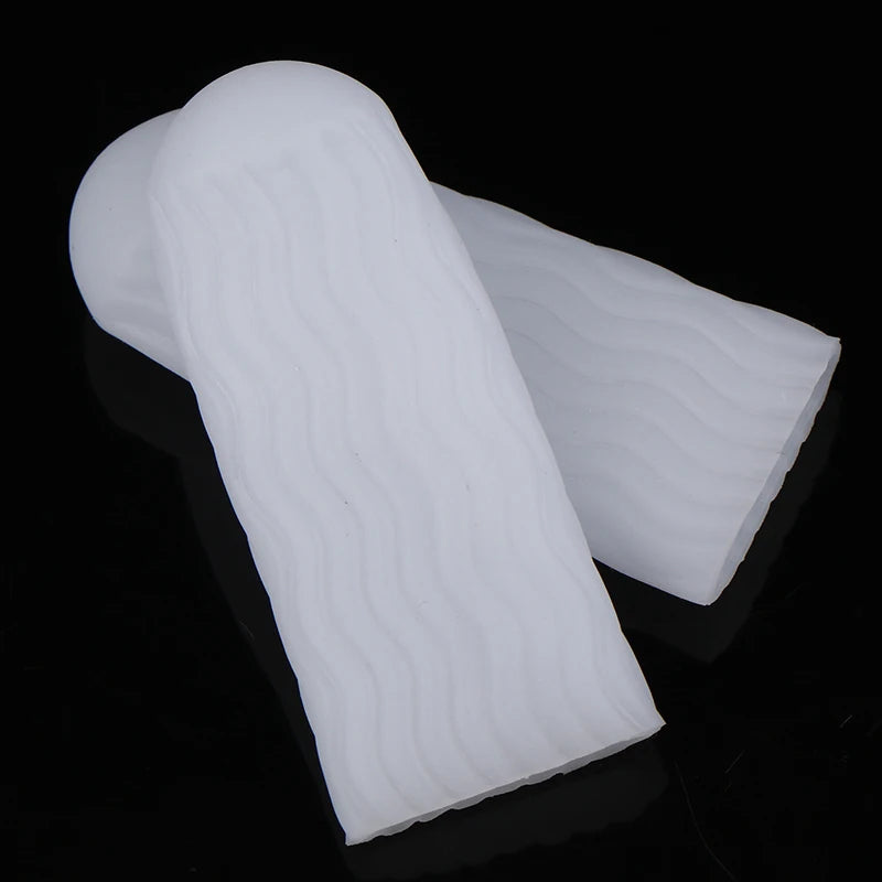 Silicone Gel Finger & Toe Protector Sleeves | 1 Pair Toe Finger Protector QXL White