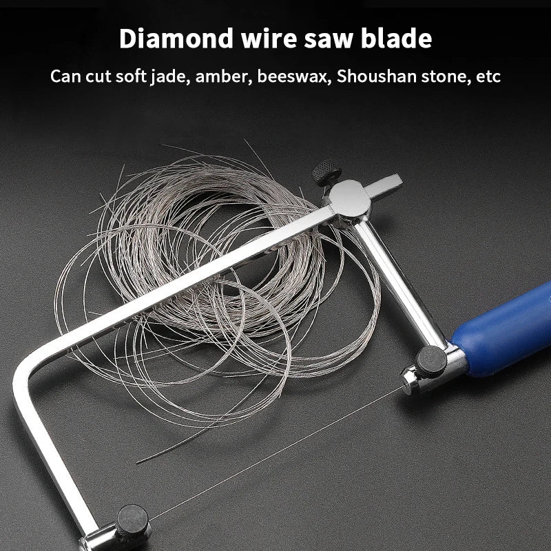 1M Diamond Wire Saw Blade | Jade Ceramic Metal Cutting 0.1–0.5mm Wire Saw Blade QXL