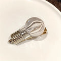 Glowing Light Bulb Hairpin | Luminous Side Clip for Girls Novelty Hair Clip QXL A
