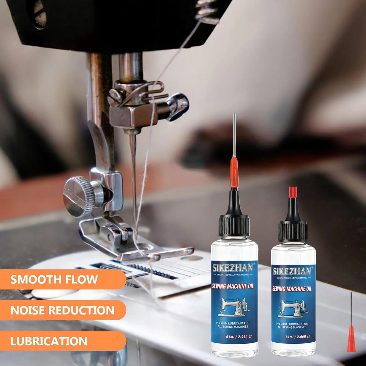 SIKEZHAN Sewing Machine Oil | Precision Needle Lubricant 61ml Machine Lubricant Oil QXL