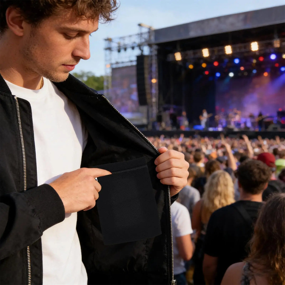 Sew-In Hidden Zipper Pocket for Jackets, Coats & Sweatshirts Sew-In Pocket QXL