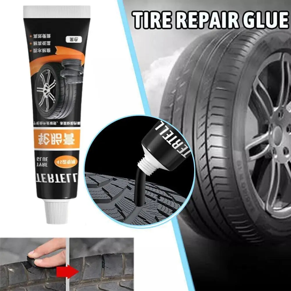 Car Tire Repair Glue | Rubber Bonding Adhesive Sidewall Seal 30ml Tire Repair Adhesive QXL